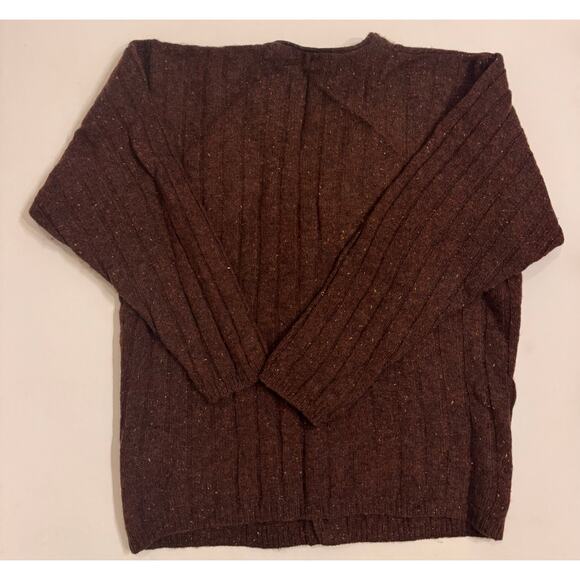 Vtg Britches Great Outdoors Wool Blend Cardigan Sweater Wine Red Size XL Women - Picture 3 of 4